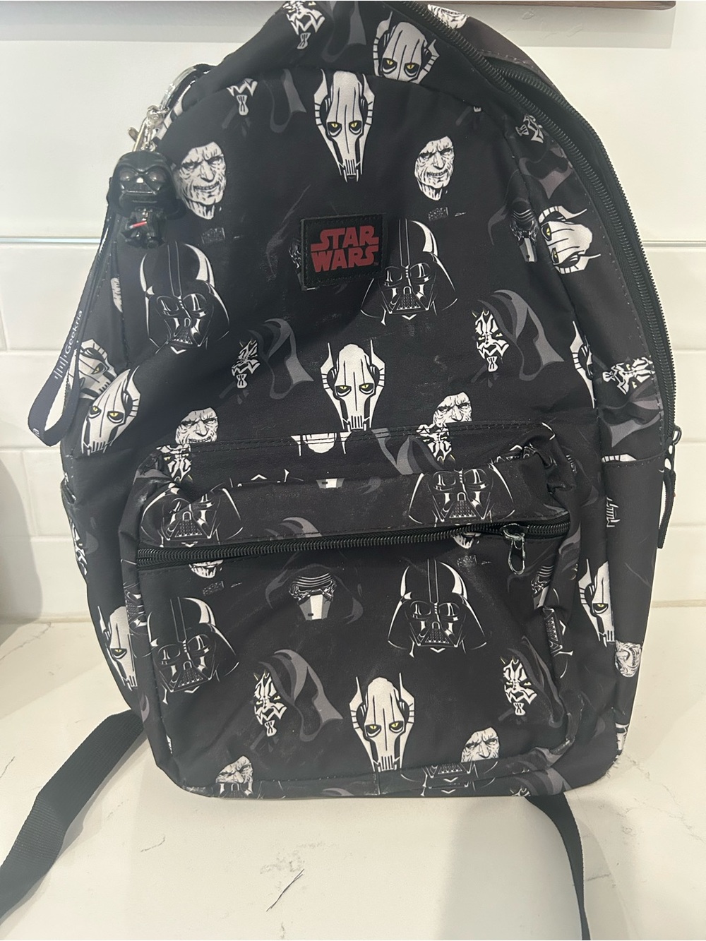 Star Wars Black Character Print Backpack